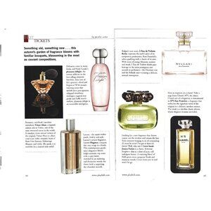 Perfume Article Vintage Lacoste Chanel Bvlgari 1990s Vintage Print Ad 2 PAGE